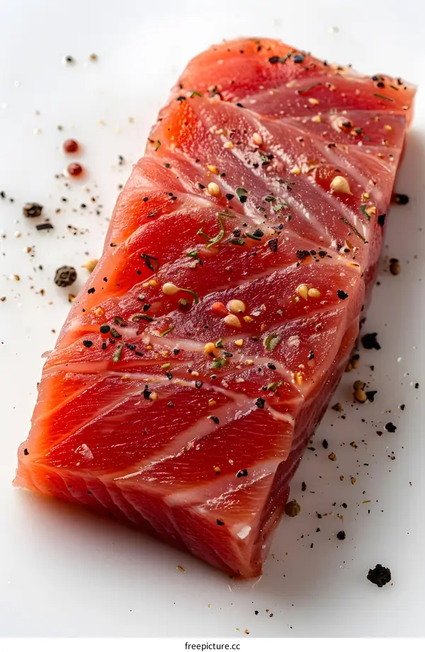 Fresh Salmon Fillet with Seasoning