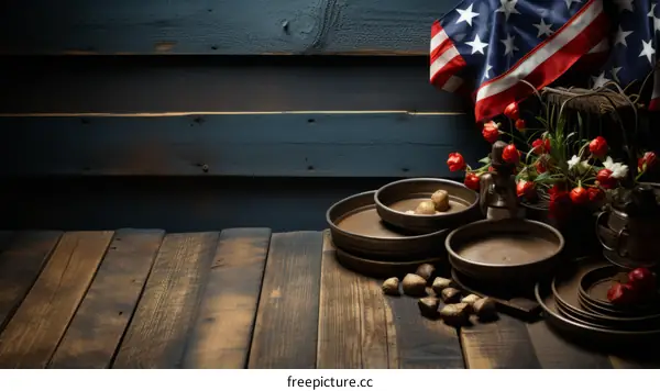 Rustic American Farmhouse Background