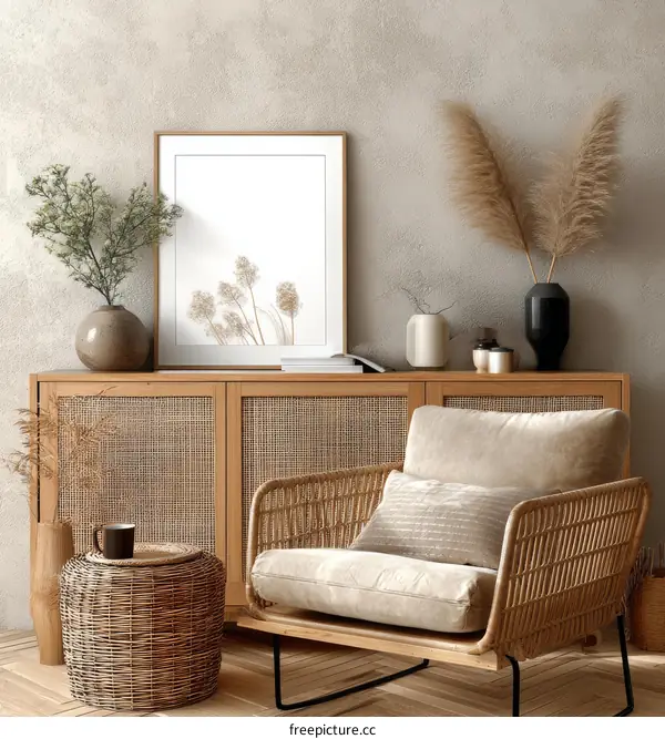 Bohemian Living Room Interior Design