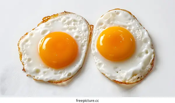 two fried eggs