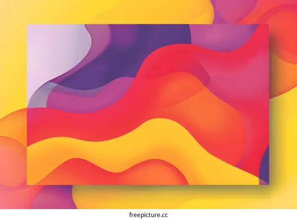 Abstract Colorful Wave Background