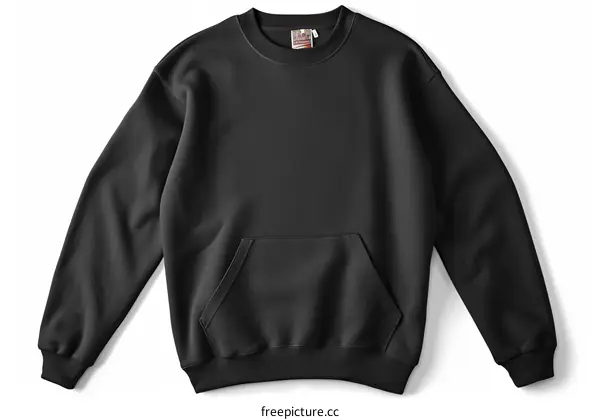 Black sweatshirt with a pocket