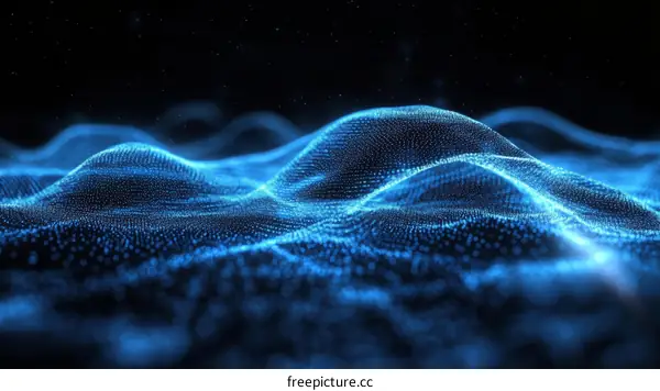 Abstract Digital Wave Pattern