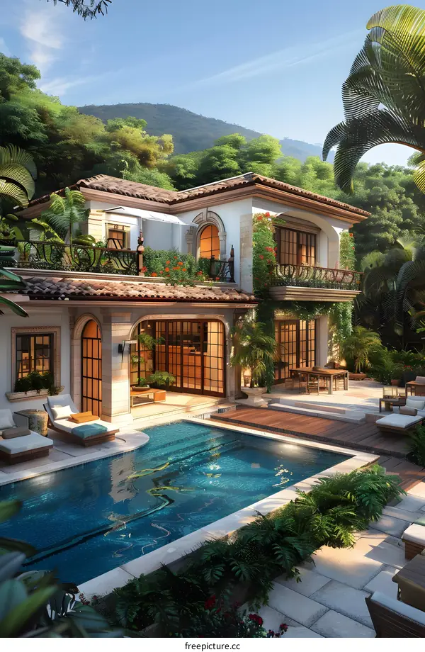 Spanish style luxury villa