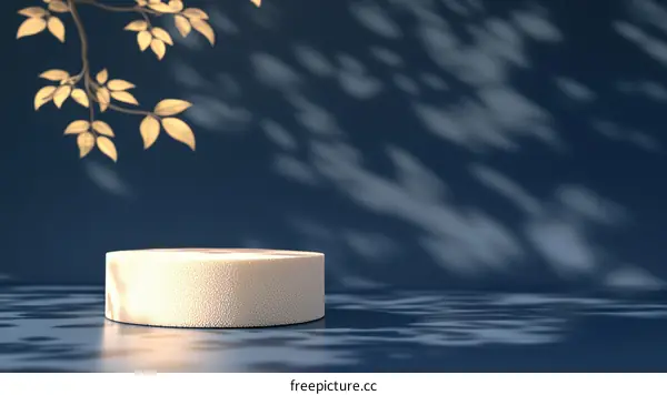 Elegant Minimalist Product Display with Soft Shadows
