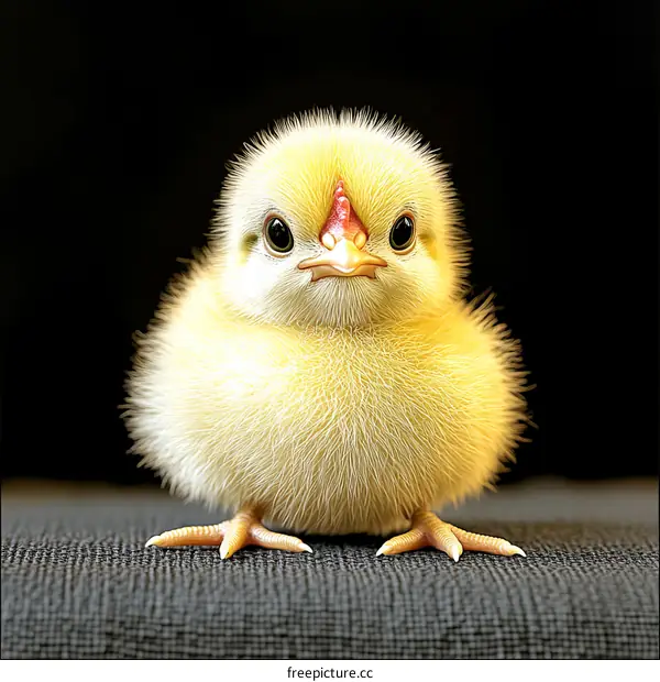 Adorable Baby Chick Close-up
