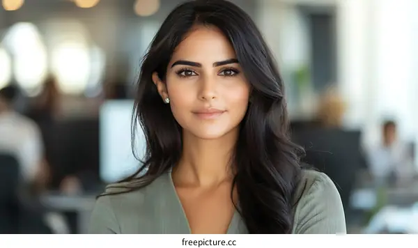 Confident Businesswoman in Modern Office