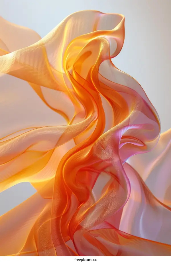 Colorful flowing abstract shapes