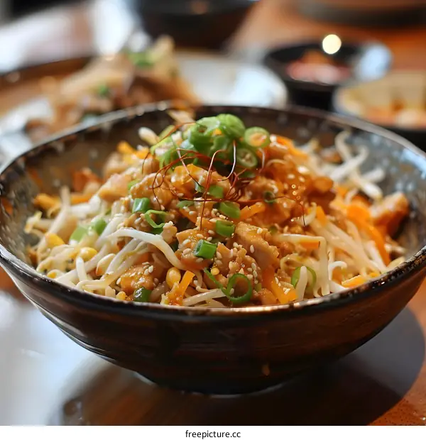 A bowl of delicious Korean food