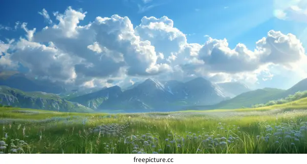 4K Beautiful Mountain Summer Grassland Pictures
