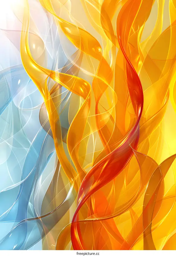 Abstract Wavy Lines Background