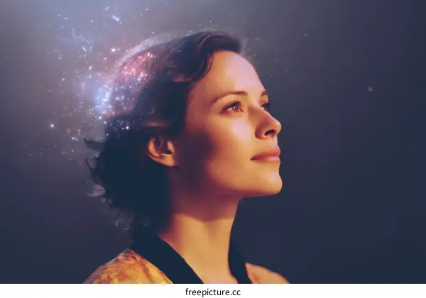 Woman with Cosmic Thoughts