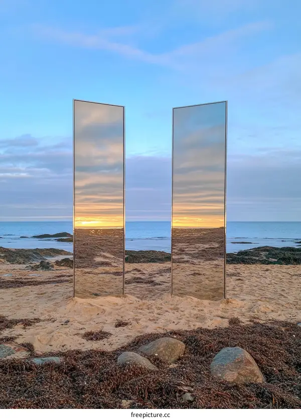 Coastal Reflection Art Installation