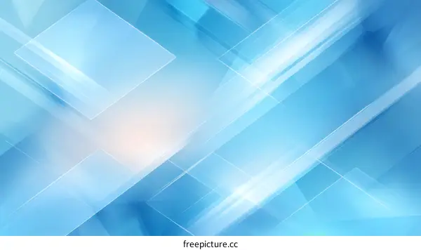 Abstract Light Blue Geometric Design