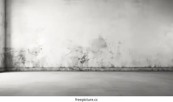 old grunge whitewashed peeling plaster wall texture background