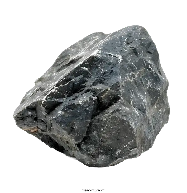 [Transparent Background PNG]Gray Rock Isolated on White Background