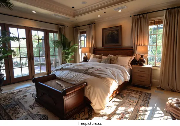 Elegant and Airy Master Bedroom