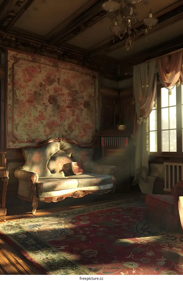 Elegant Vintage Living Room Interior Design