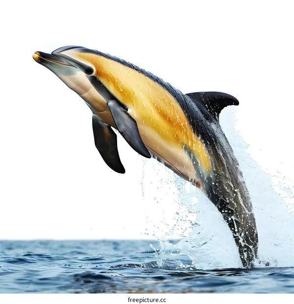 Dolphin Jumping Out of Water