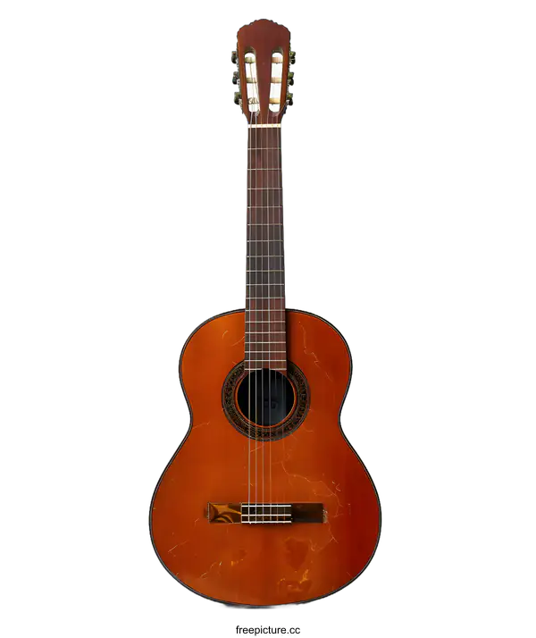 [Transparent Background PNG]An old classical guitar