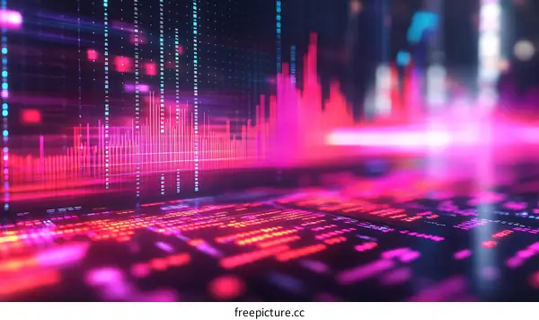 Abstract Digital Data Visualization