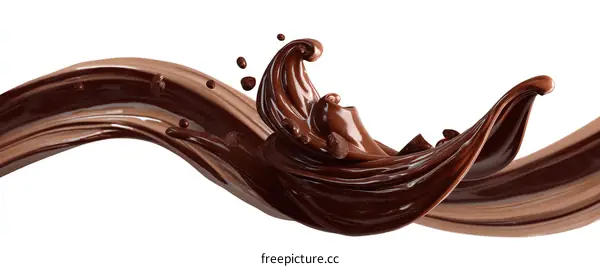 Chocolate Liquid Splash Abstract Art