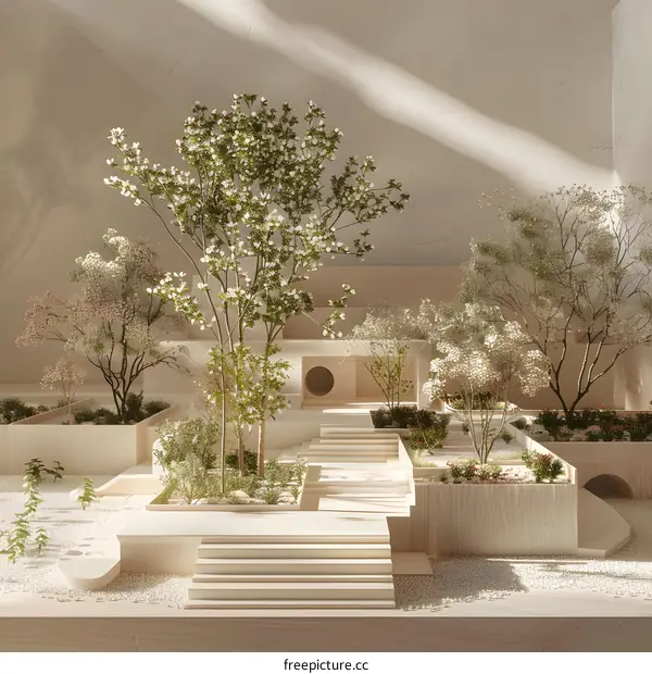 Minimalist Model of a Japanese Garden