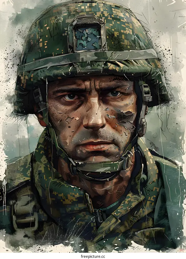 Portrait of a soldier
