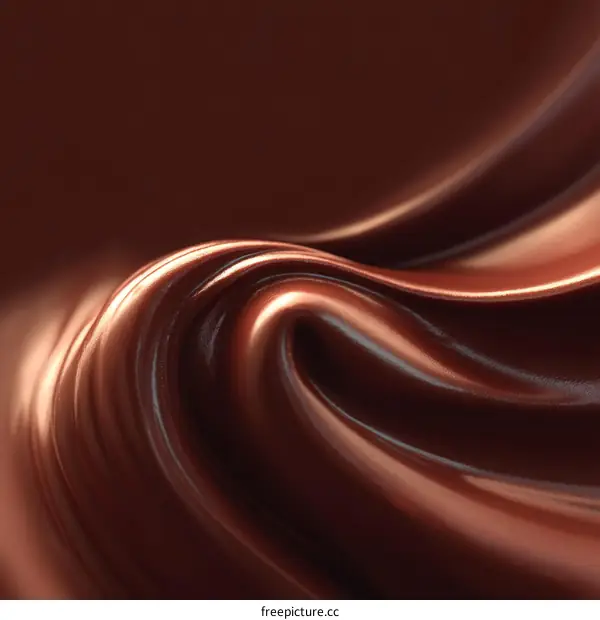Chocolate Liquid Texture Close-up