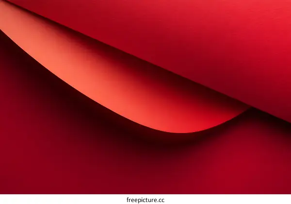 Abstract Red Paper Layers Composition