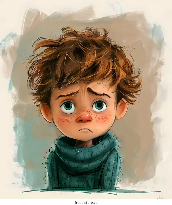 Little Boy with a Cold