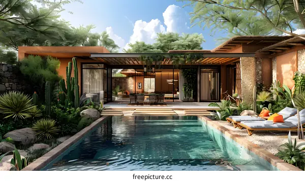 Luxury villa with pool and terrace