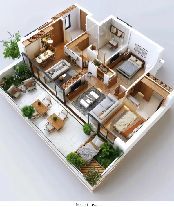 High-Rise Glass and Steel City Skyline