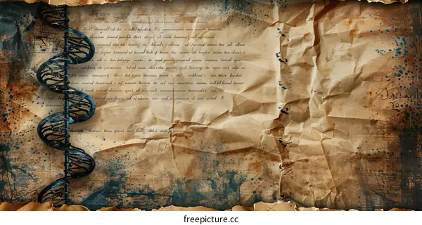 Black metal spiral on grunge background