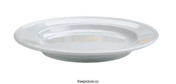 [Transparent Background PNG]Elegant White Porcelain Serving Dish