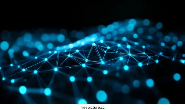 Abstract Network Structure Illustrating Connectivity