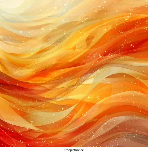 Abstract Golden Waves: Vibrant Curves in Geometric Harmony