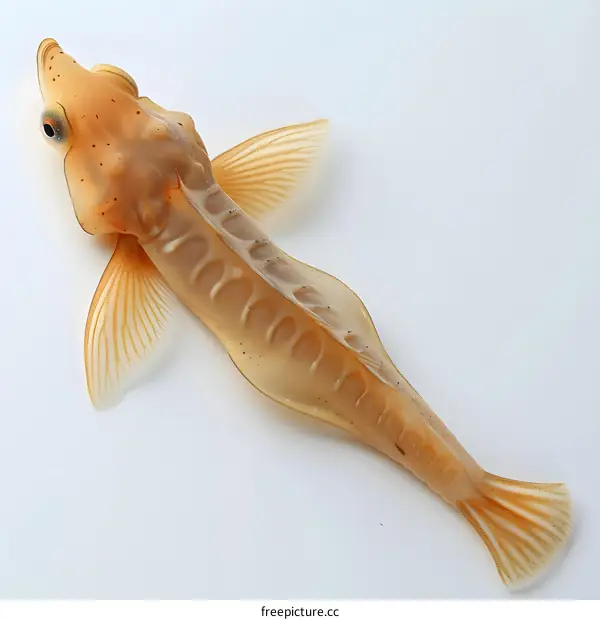 Transparent Fish on White Background