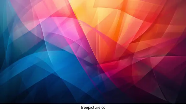 Abstract Geometric Art with Vivid Colors