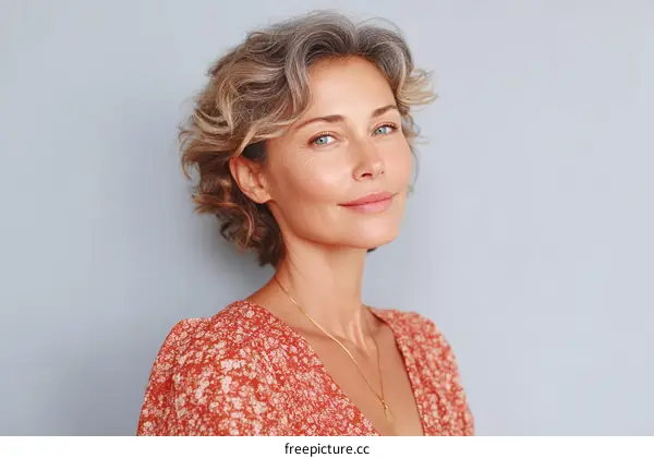 Portrait of a Woman with a Beautiful Smile