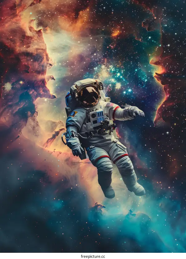 Astronaut Explores the Vast Reaches of Space
