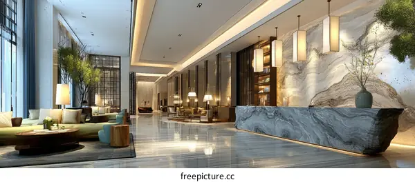 Modern Hotel Lobby Interior Design