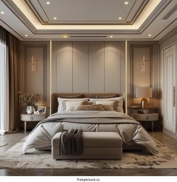 Luxury Bedroom Interior Design Illustration