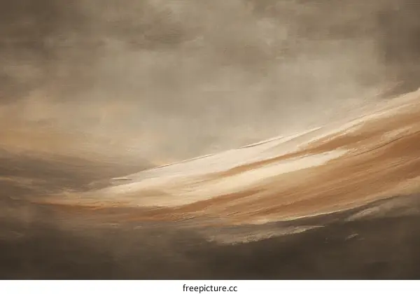 Abstract Landscape Painting with Soft Hues