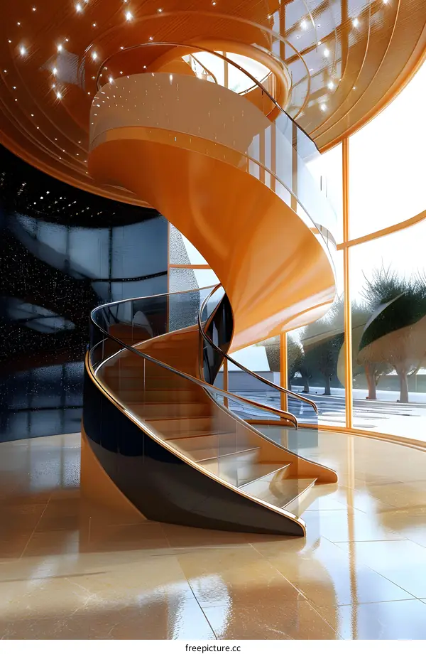 Modern Spiral Staircase Design