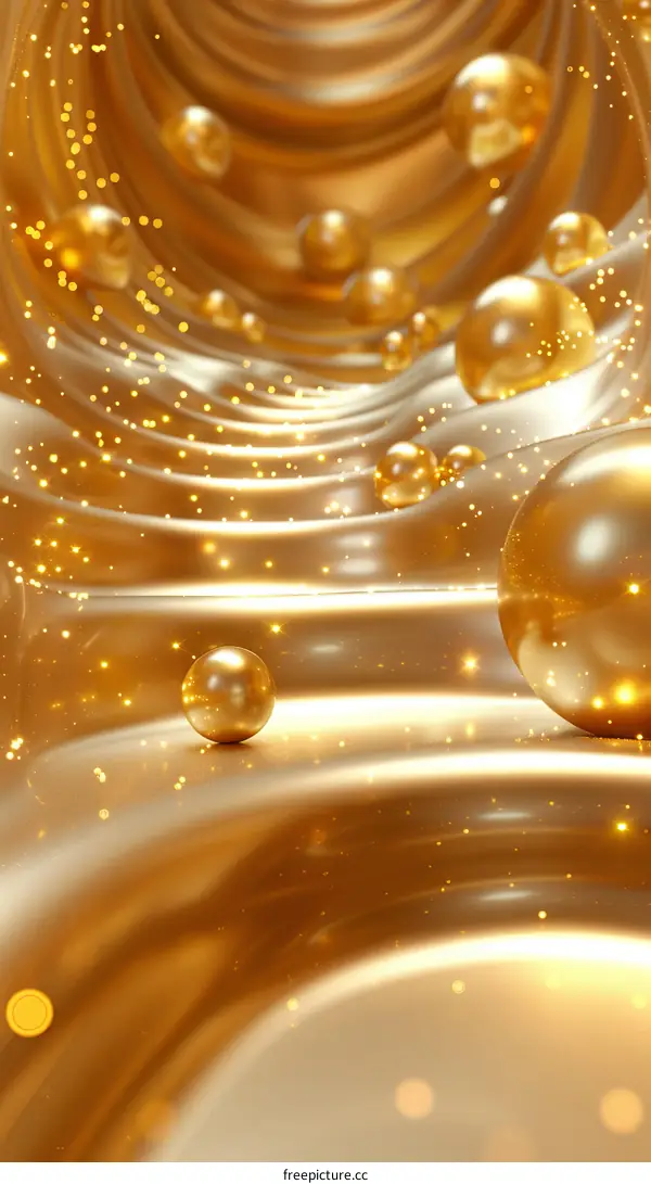 Golden Luxury Abstract Geometric Background