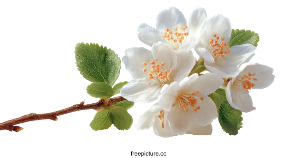 [Transparent Background PNG]Beautiful Spring Blossoms in Close-up