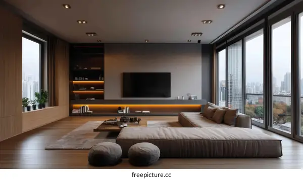 Modern Minimalist Living Room Interior Design