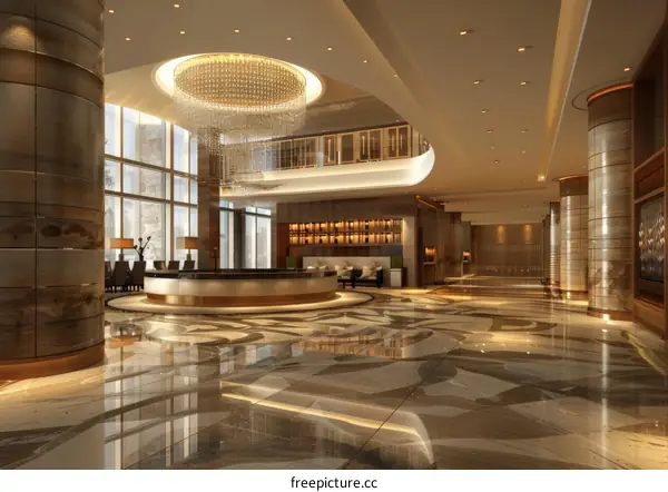 Modern Hotel Lobby Interior