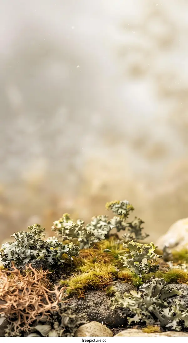 Close Up Of Green Moss On Rocks